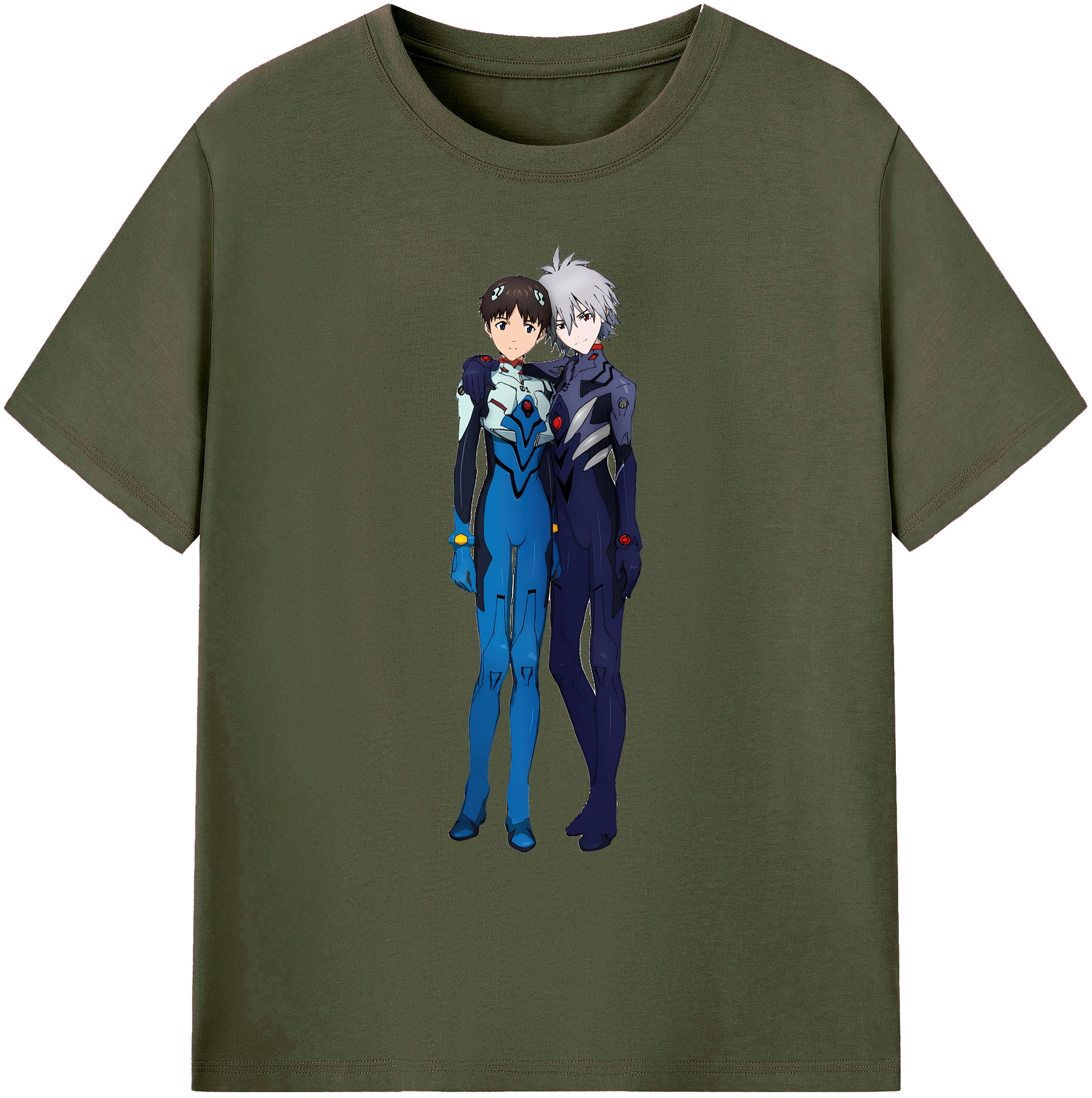 （画像用） EVA 新世紀エヴァンゲリオン 綿100％ メンズ半袖Tシャツ｜肌触りやわらか＆通気性
